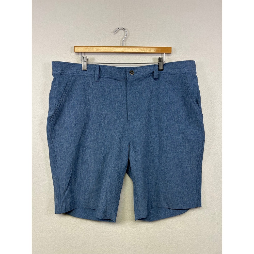 Gorpcore Athleisure Coolkeep Mens 40 Blue Stretch Performance Golf Shorts